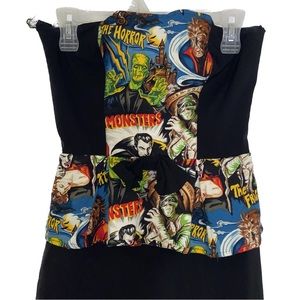 Horror Monsters sleeveless dress